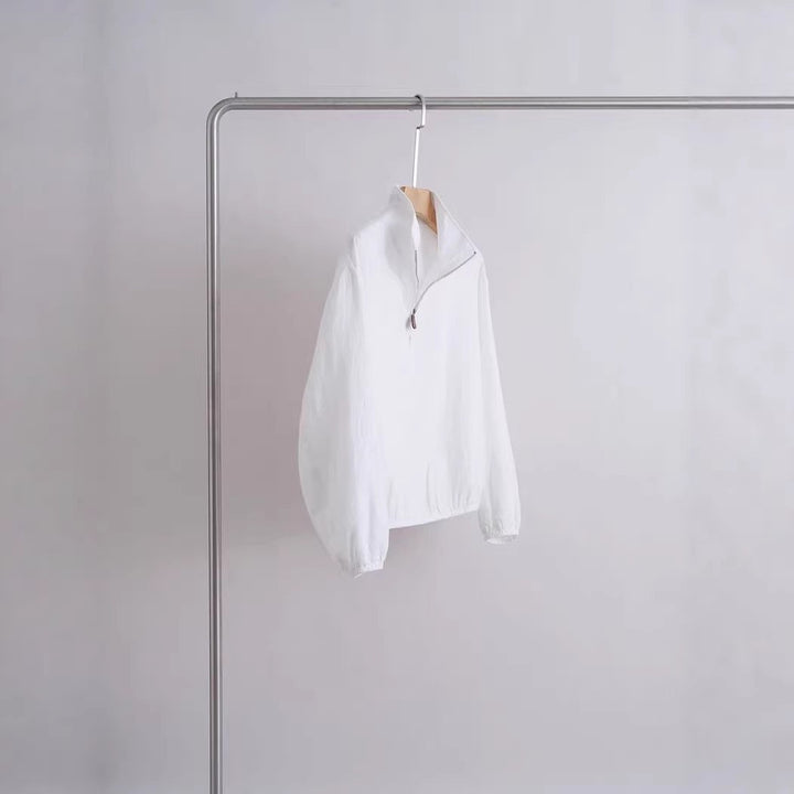 Women's Light Transitional Jacket with Stand-Up Collar Mune Fashion