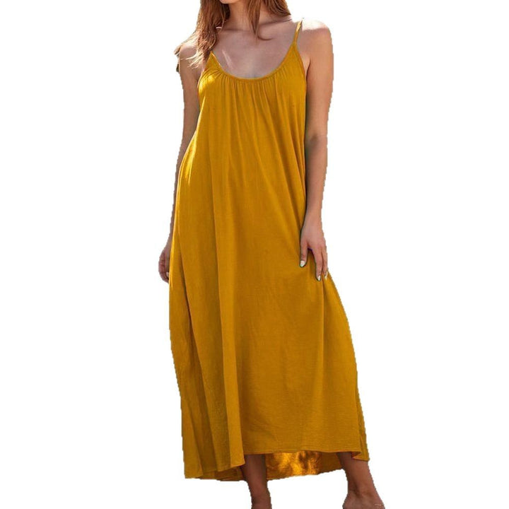Women's maxi dress with strapless fit and airy silhouette Mune Fashion