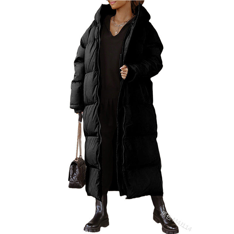 Tailored women's quilted coat winter