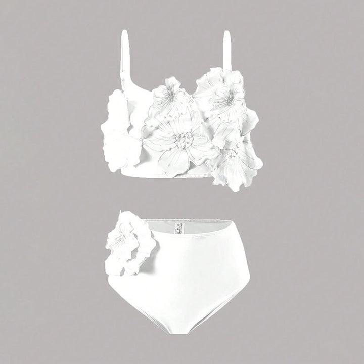 Women's bikini set with floral appliqués Mune Fashion