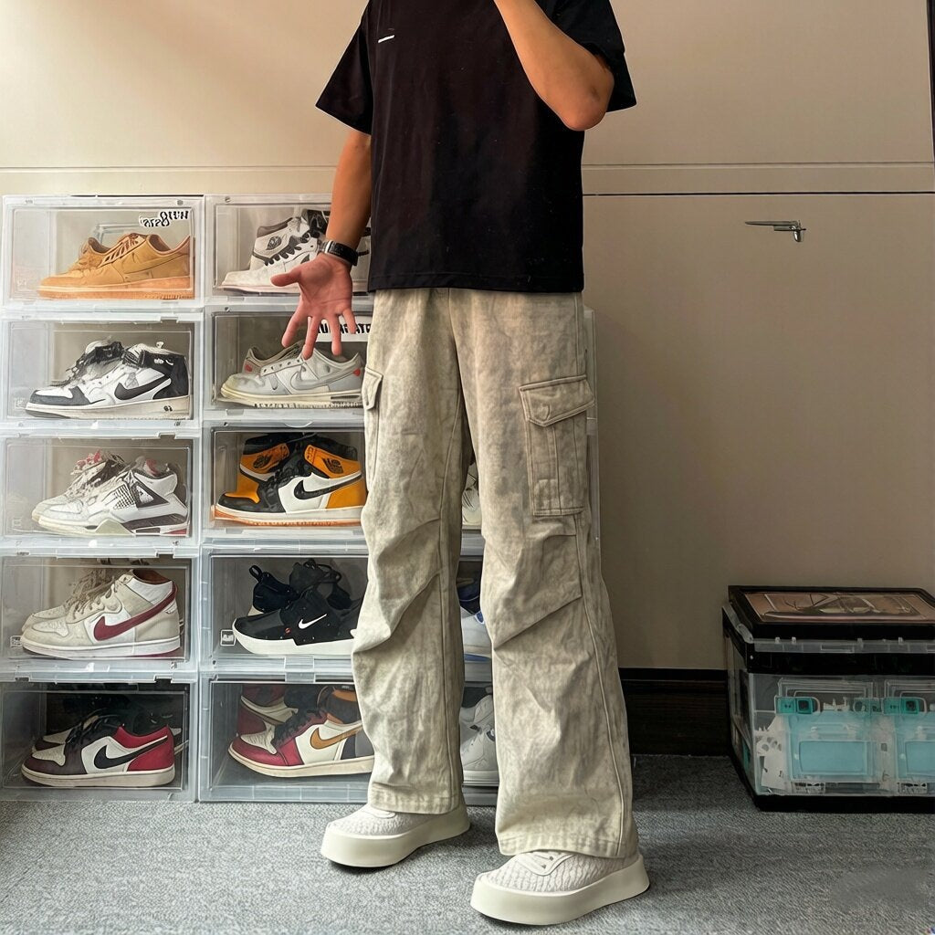 Men's cargo pants with multifunctional side pockets Mune Fashion