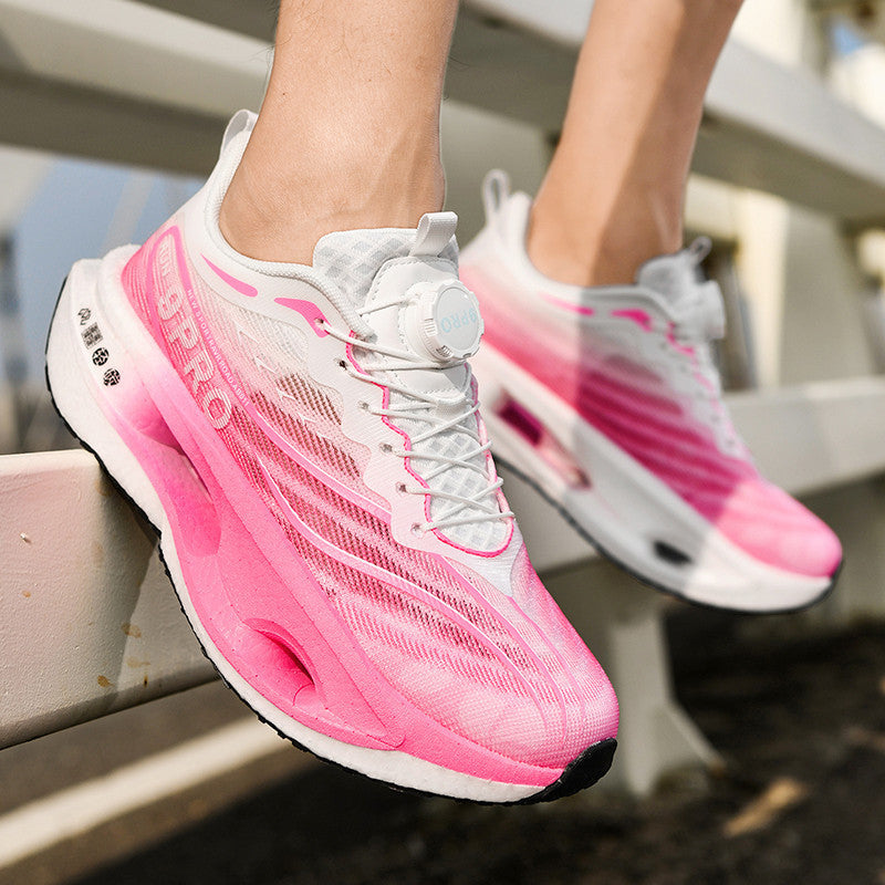 Unisex Cushioned Performance Running Shoes with Hollow-Core Platform Sole and Rotating Closure Mune Fashion