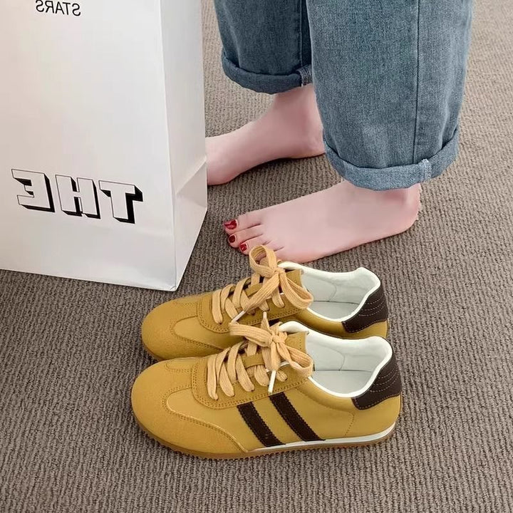Women's sporty sneakers with high-quality suede upper and breathable lining Mune Fashion