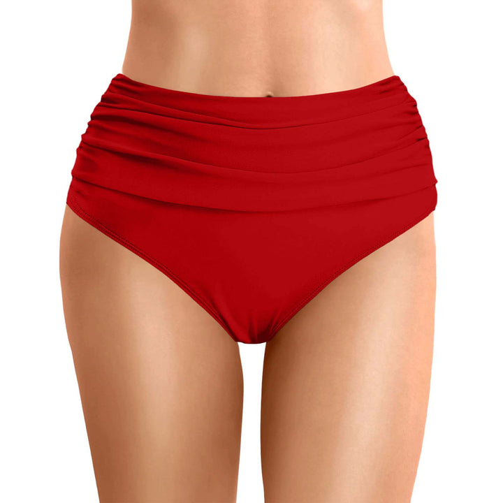 Women's High-Waisted Bikini Bottoms with Flattering Design Mune Fashion