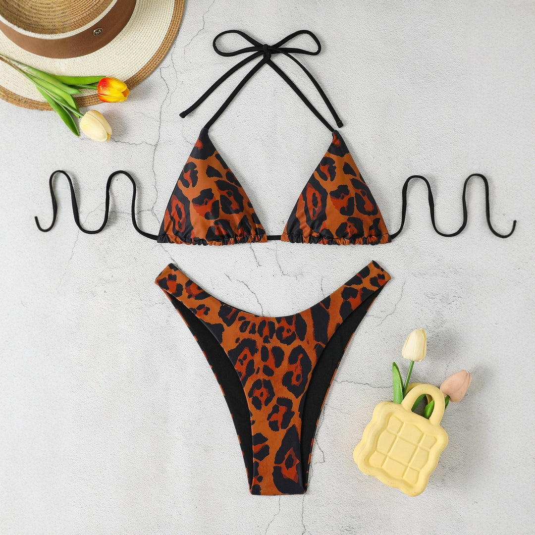 Women's Triangle Bikini with sophisticated tie straps Mune Fashion
