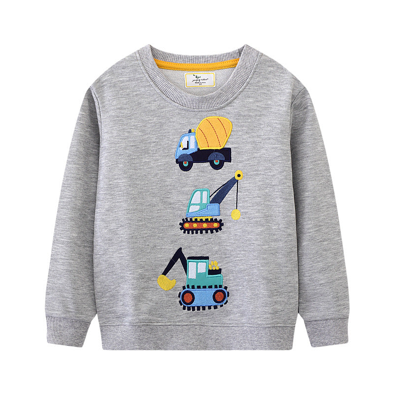Boys sweatshirt with exciting construction site motifs Mune Fashion