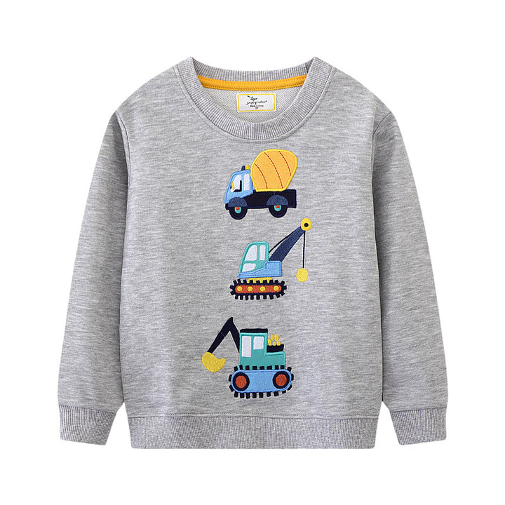 Boys sweatshirt with exciting construction site motifs Mune Fashion