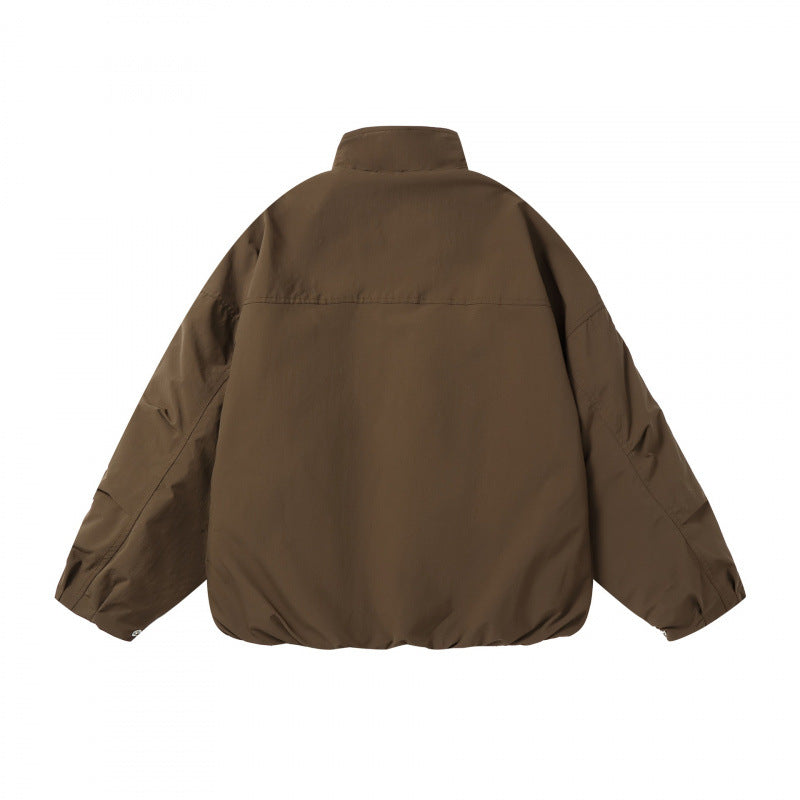 Unisex Lightweight technical blouson with stand-up collar, full-length zipper and drawstring hem Mune Fashion