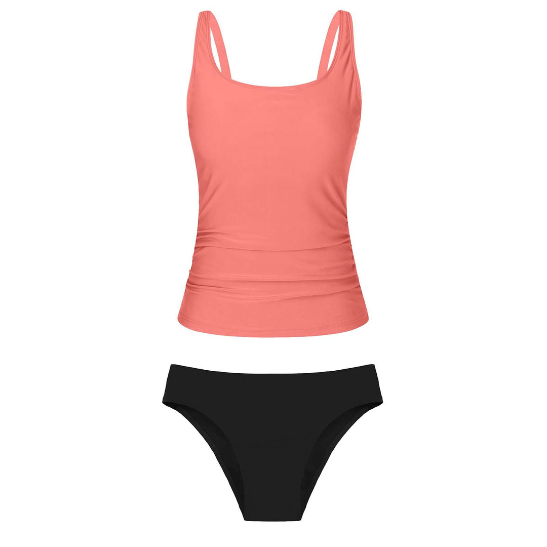 Women's bikini set with floral top and classic bottom Mune Fashion