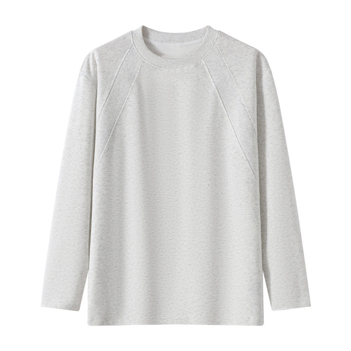 Unisex Oversize Long Sleeve Sweatshirt with Raglan Seams and Ribbed Round Neck Mune Fashion