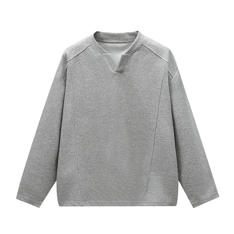 Unisex Oversize Round Neck Sweatshirt with Raglan Seams and Fine Texture Mune Fashion