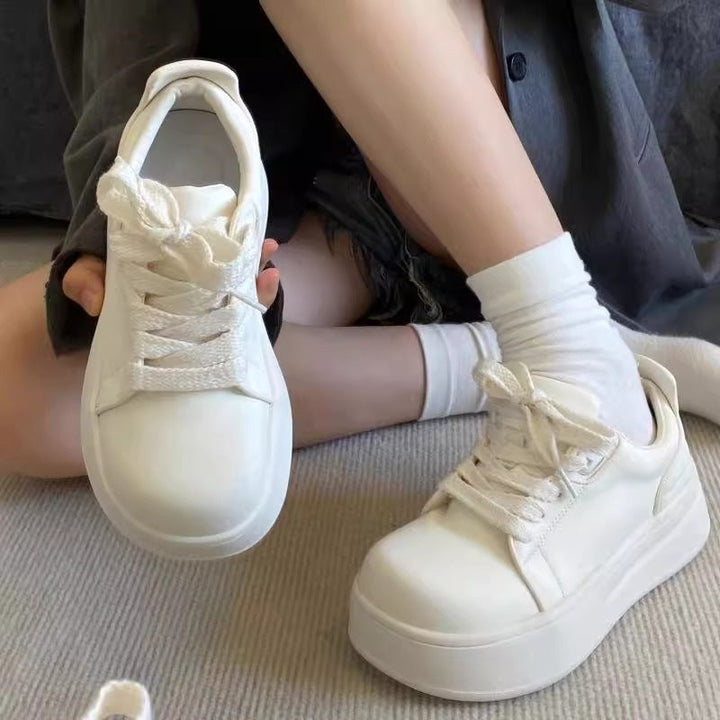 Women's Platform Sneakers with Comfortable Cushioning Mune Fashion