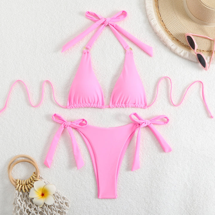 Ladies Bikini Set with stylish halterneck and adjustable straps Mune Fashion