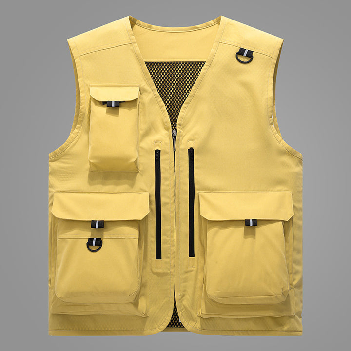 Men's multifunctional outdoor vest with numerous pockets Mune Fashion