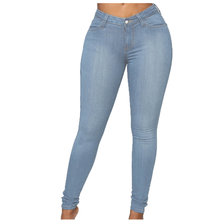 Women high-waisted Sculpt-Skinny jeans with shaping stretch waistband and classic five-pocket cut Mune Fashion