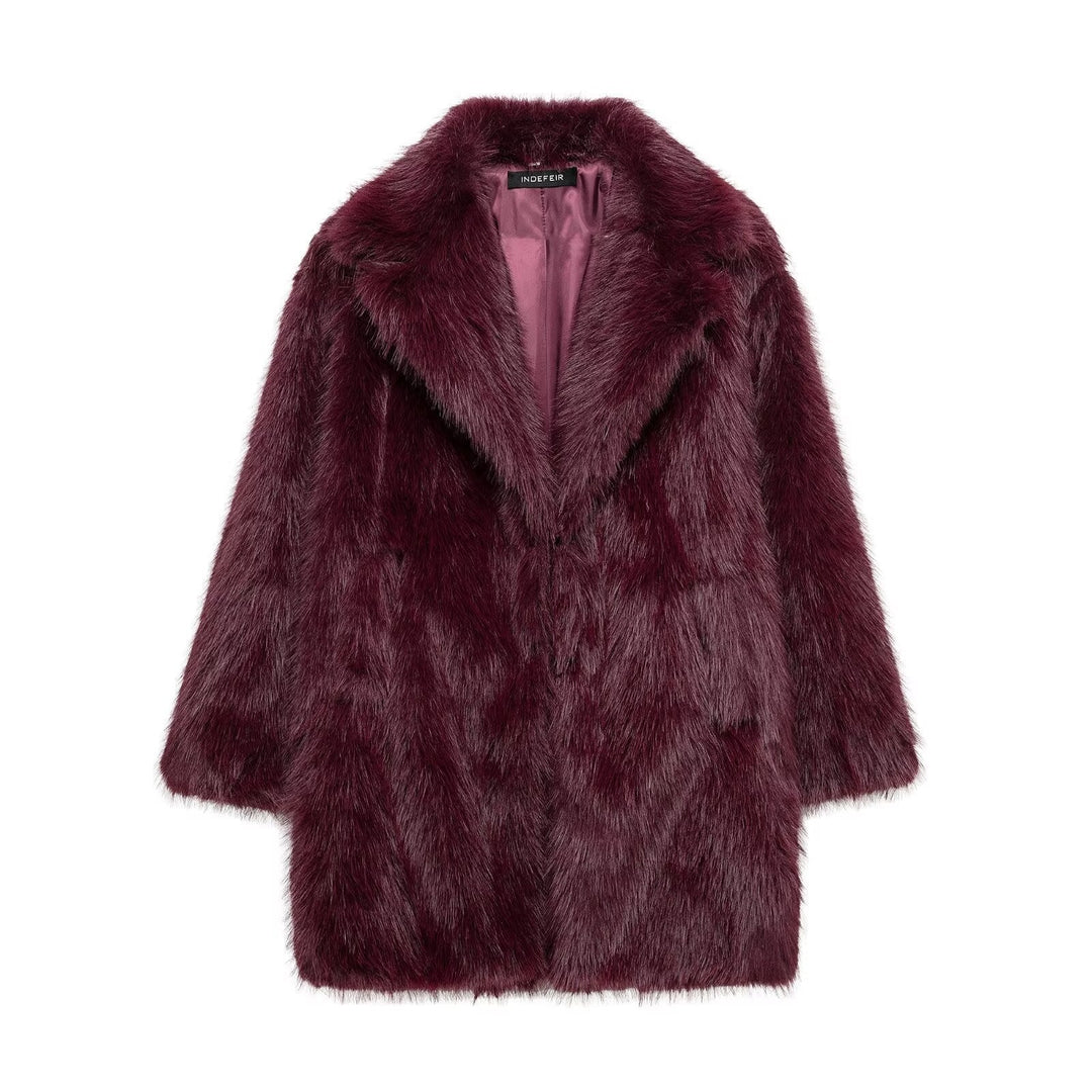 Mune | Long Fur Coat Made Of Faux Fur