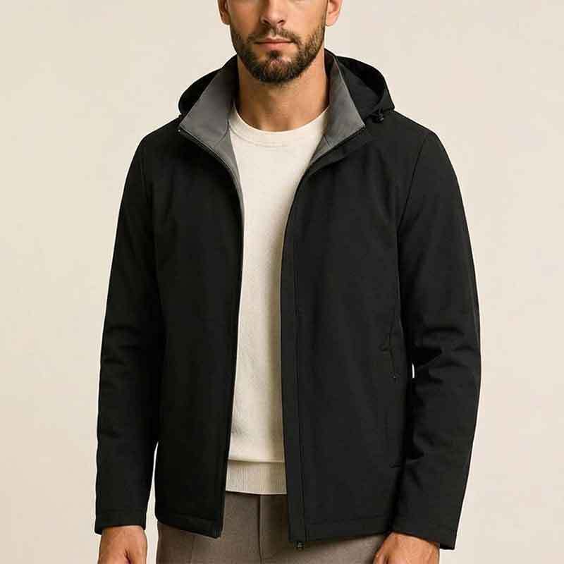 Men's Modern Transition Jacket with High Collar Mune Fashion