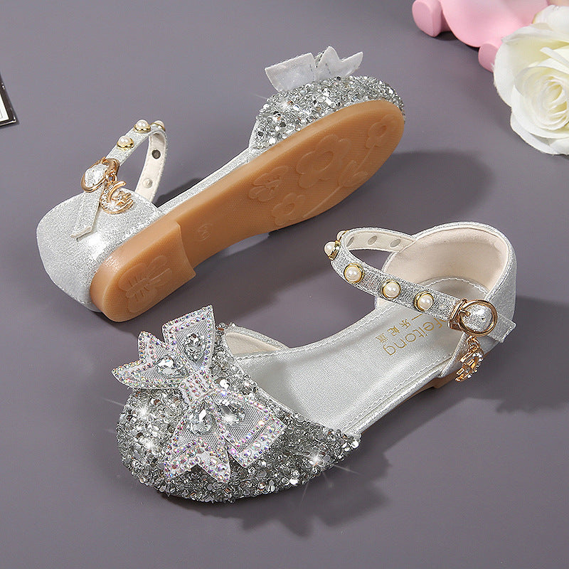 Girls Ballerina with Glitter and Decorative Bows Mune Fashion