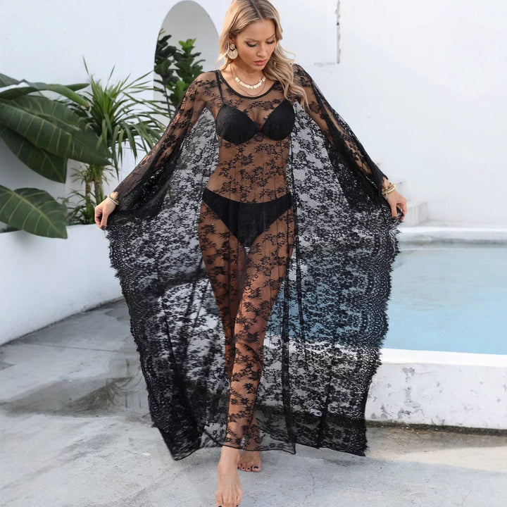 Ladies transparent crochet kaftan Mune Fashion