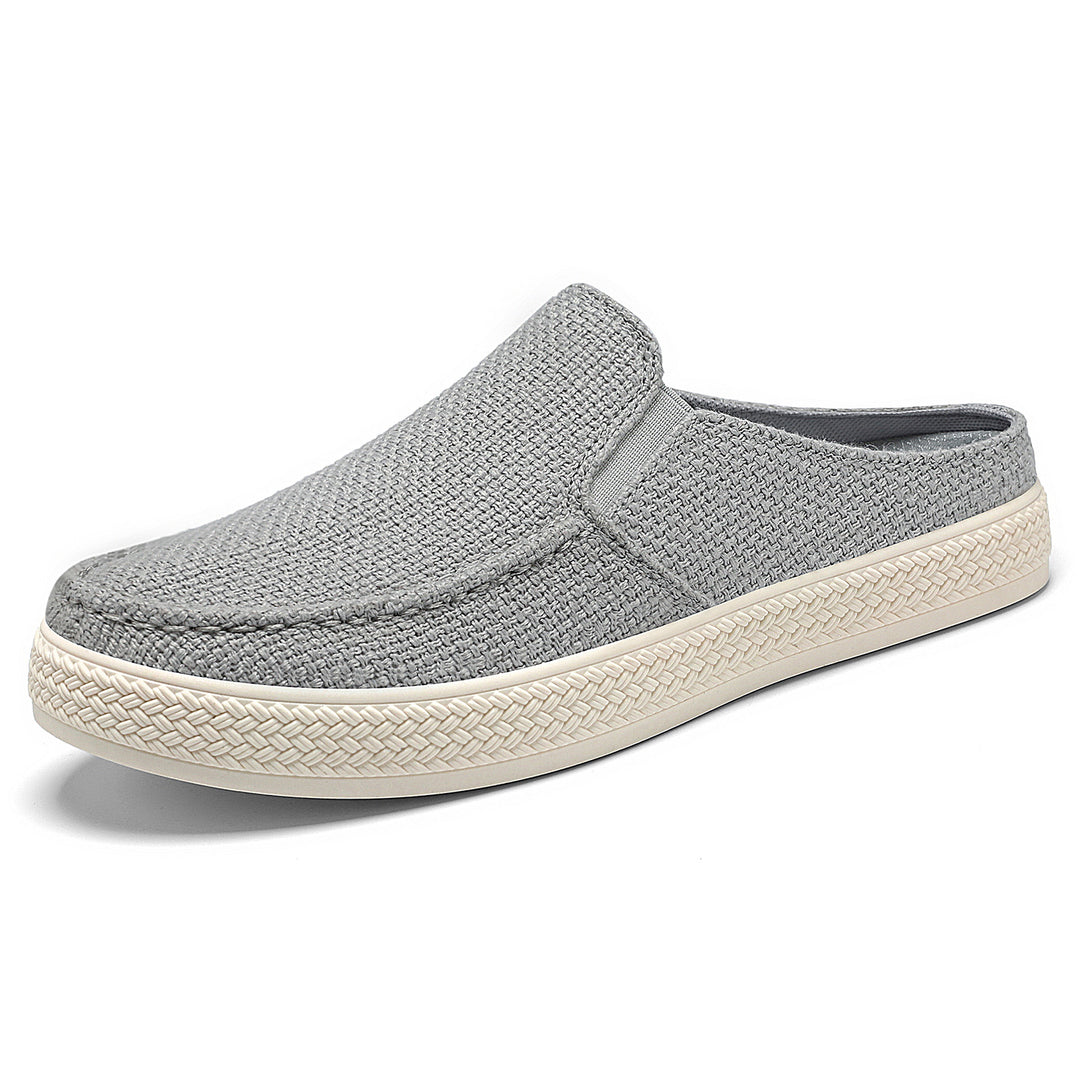 Ladies nan Slip-On Mule Sneaker with woven textile upper material and profiled rubber sole Mune Fashion