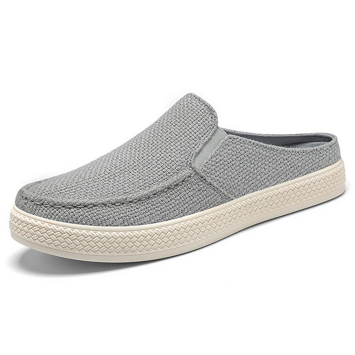 Ladies nan Slip-On Mule Sneaker with woven textile upper material and profiled rubber sole Mune Fashion