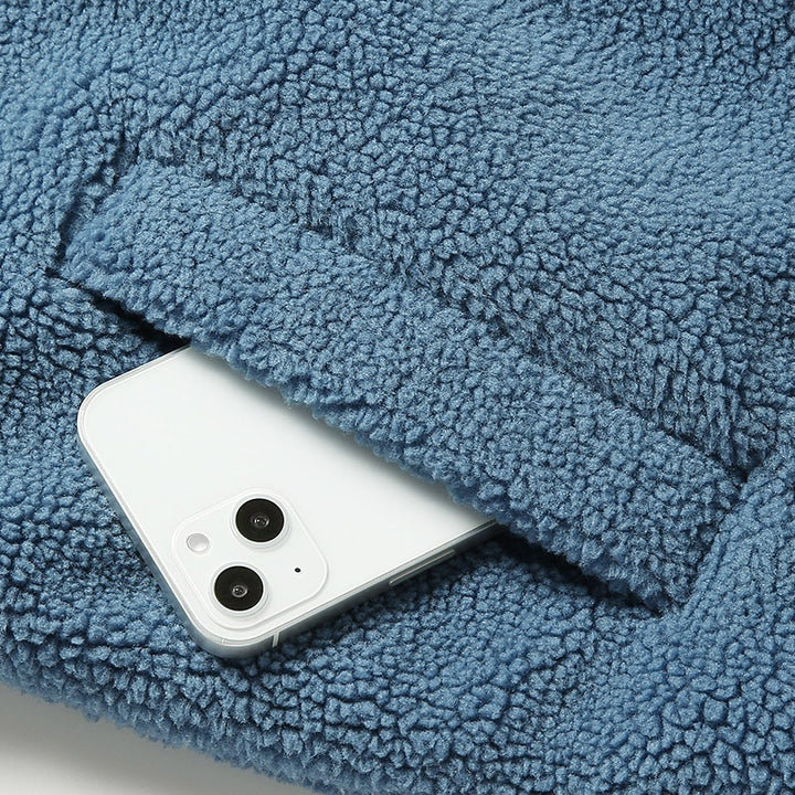 Men's Cozy Fleece Jacket with Hood Mune Fashion