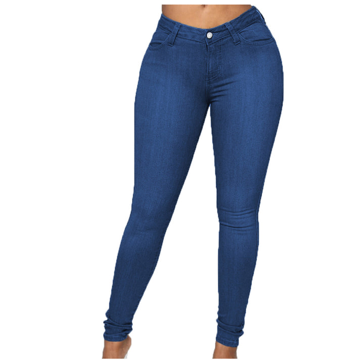 Women high-waisted Sculpt-Skinny jeans with shaping stretch waistband and classic five-pocket cut Mune Fashion