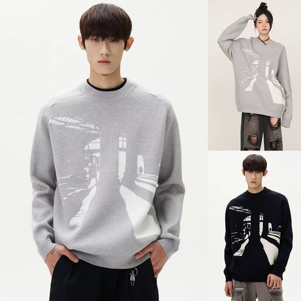 Men's Fashionable Sweater with Graphic Design Mune Fashion
