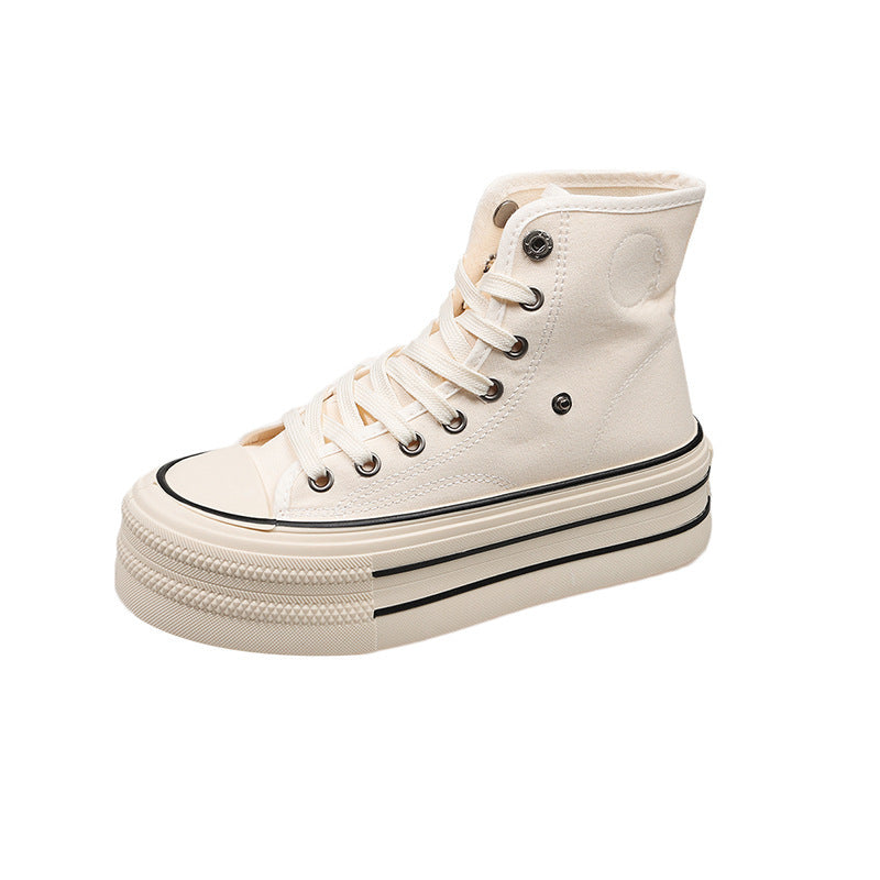 Women Chunky Sneakers with High Platform and Fashionable Lacing System Mune Fashion