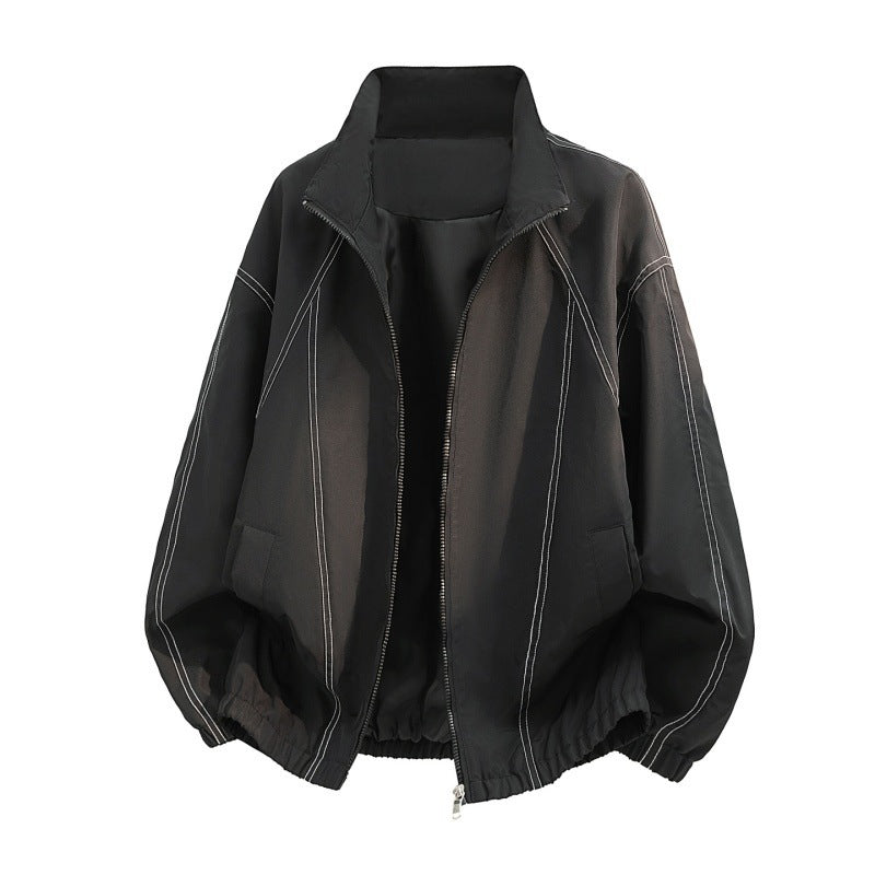 Women's leisure jacket with high collar and elastic Mune Fashion