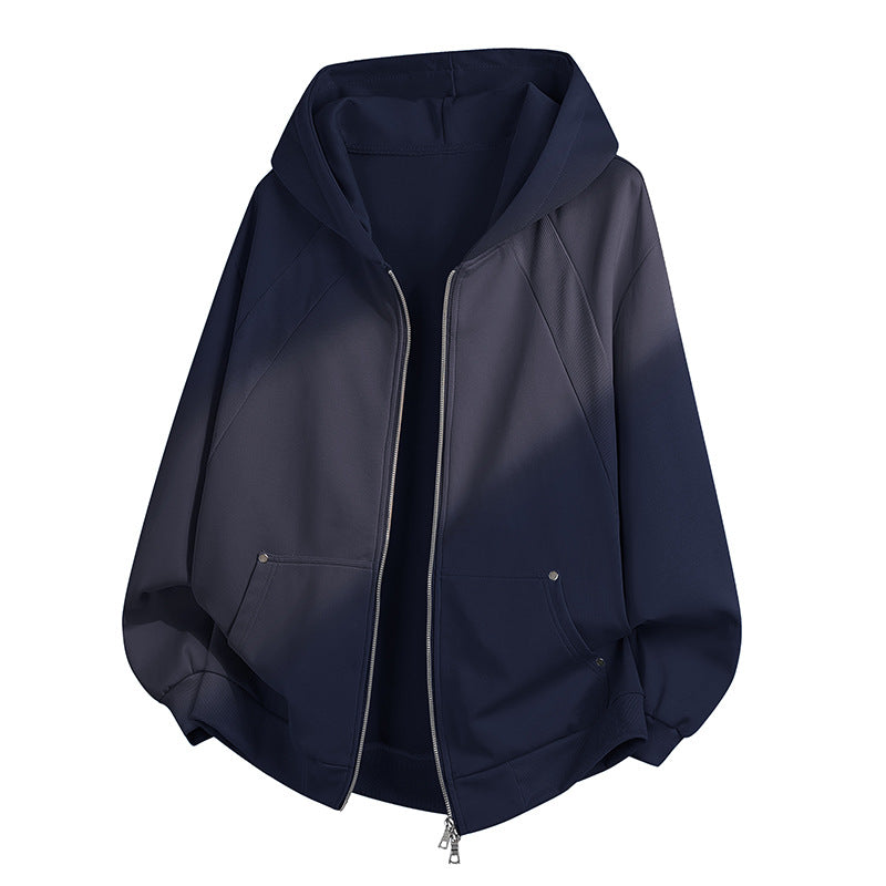 Women's Oversize Hoodie Zip Jacket with Raglan Sleeves & Pockets Mune Fashion