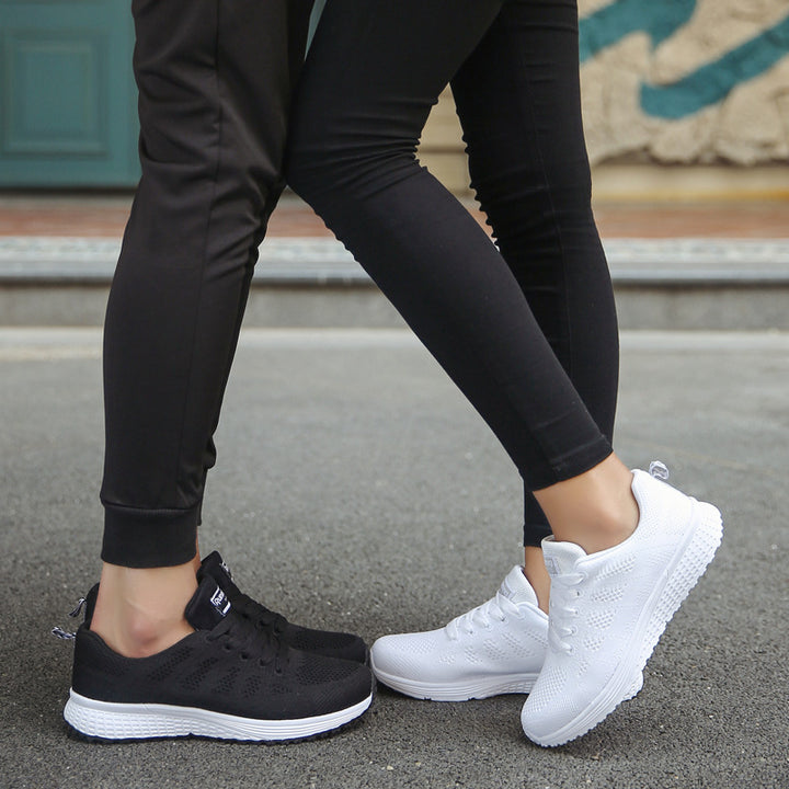 Unisex lightweight knitted casual and running sneakers with shock-absorbing comfort sole Mune Fashion