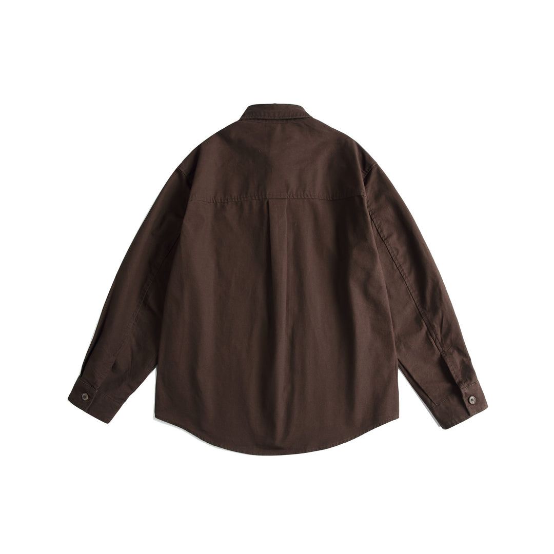 Men's Embroidered Overshirt in Chinoiserie Look with Frog Closures and Loose Fit Mune Fashion