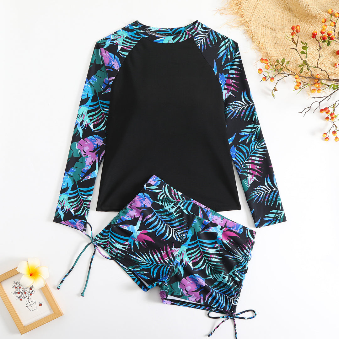 Women UV Protection Rashguard with Shorts Mune Fashion
