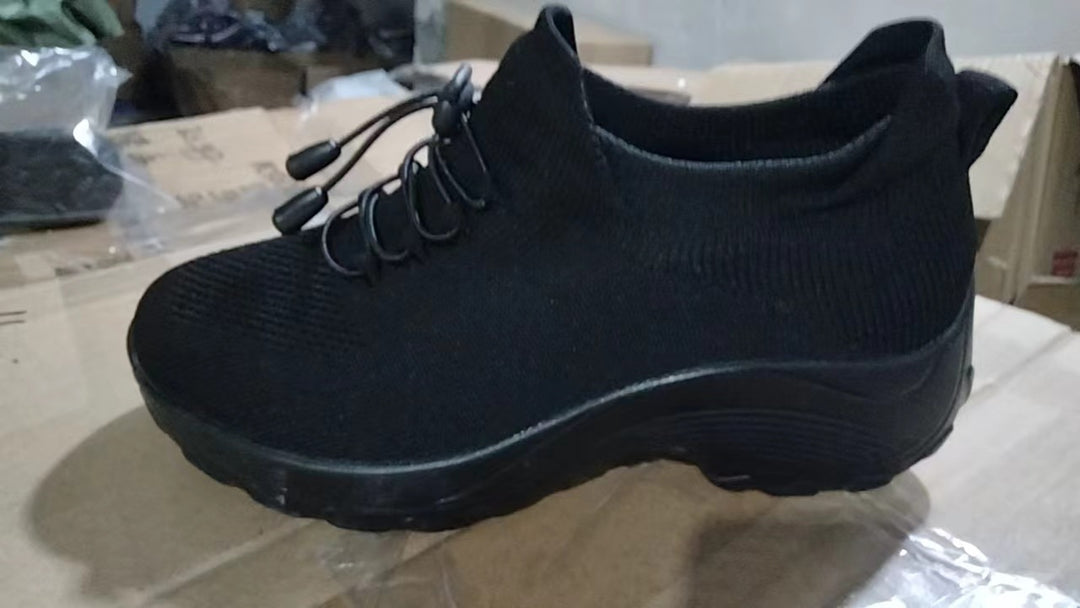 Women's knitted sock-like sports shoe with elastic shaft and shock-absorbing sole Mune Fashion