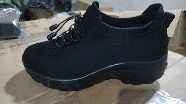 Women's knitted sock-like sports shoe with elastic shaft and shock-absorbing sole Mune Fashion