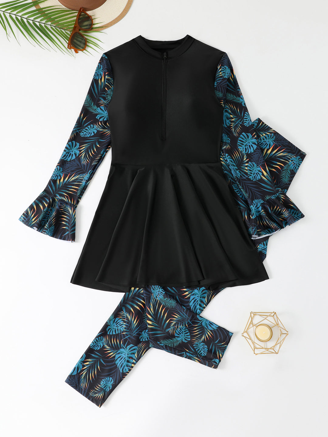 Women's Sporty Swimsuit with Voluminous Skirt Mune Fashion