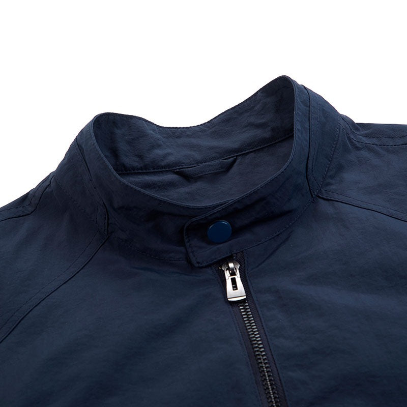 Men's Lightweight Transitional Jacket with Stand-Up Collar Mune Fashion