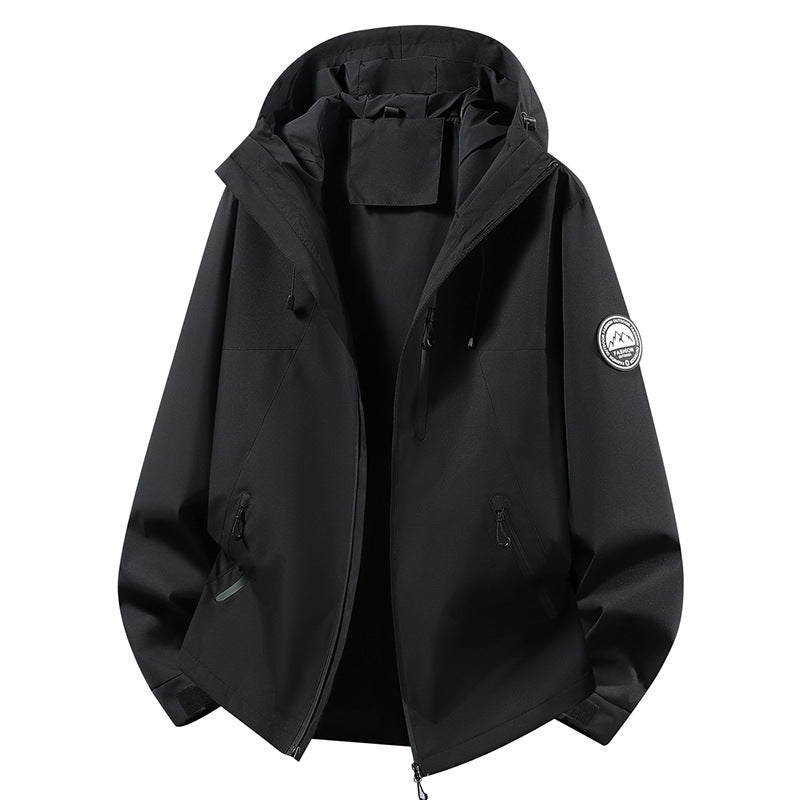 Unisex ultralight waterproof hooded jacket with welded seams and chest zipper Mune Fashion