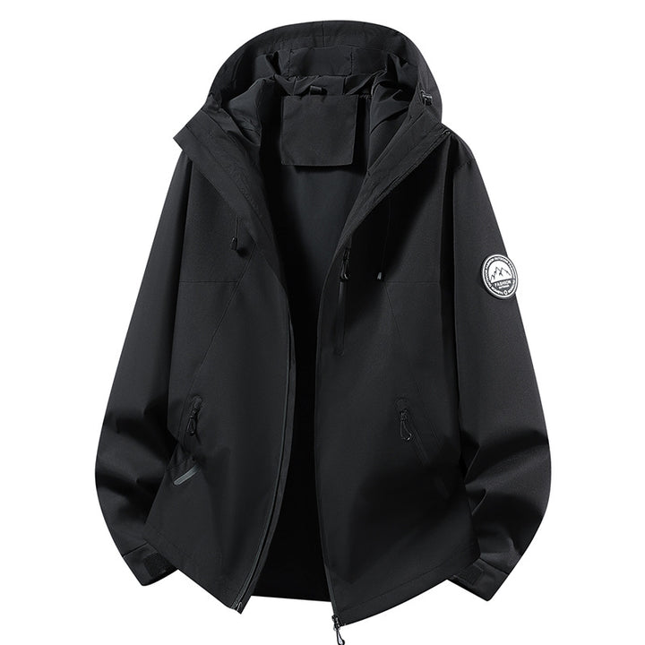 Unisex ultralight waterproof hooded jacket with welded seams and chest zipper Mune Fashion