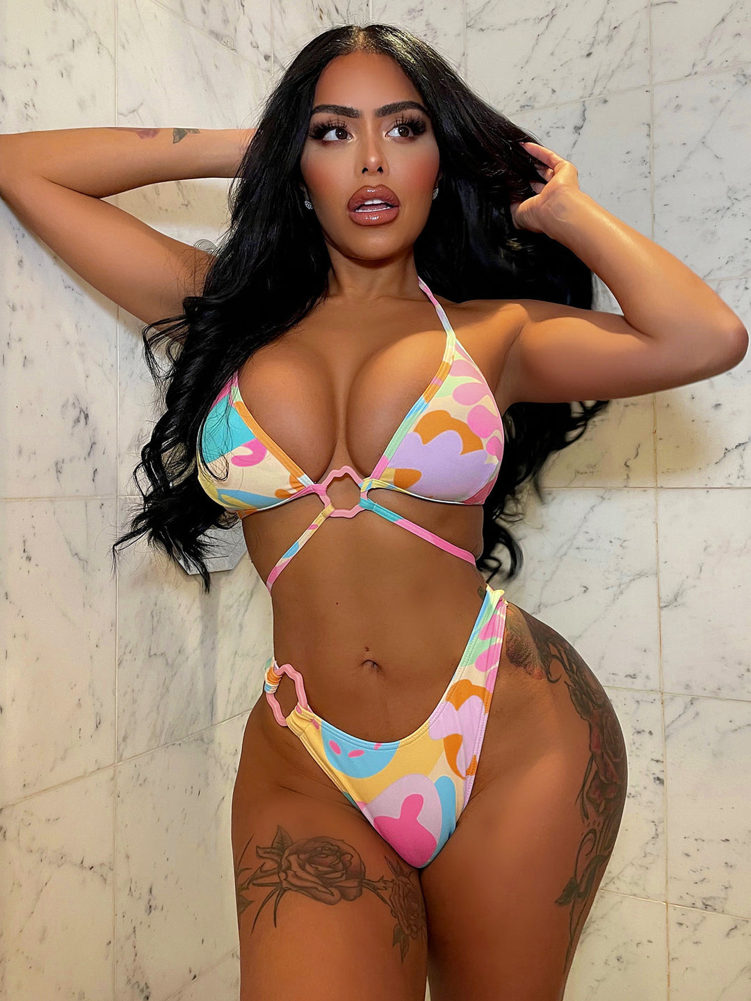 Women's Triangle Bikini with Innovative Cut-Out Design Mune Fashion