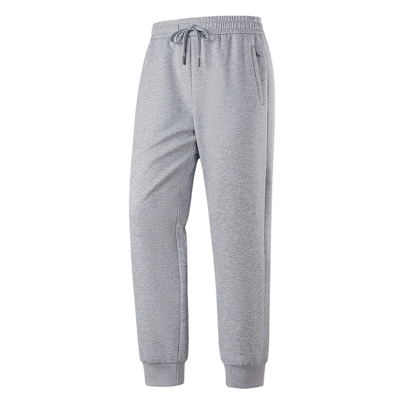 Men's Slim-Fit Leisure Pants made from breathable functional fleece with drawstring waistband, zip pockets & ribbed cuffs Mune Fashion