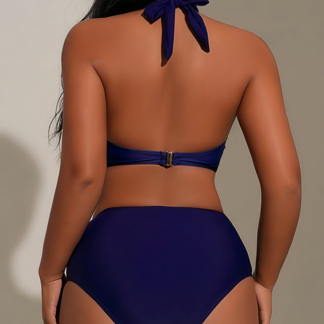 Ladies Bikini Set with exquisite check pattern Mune Fashion