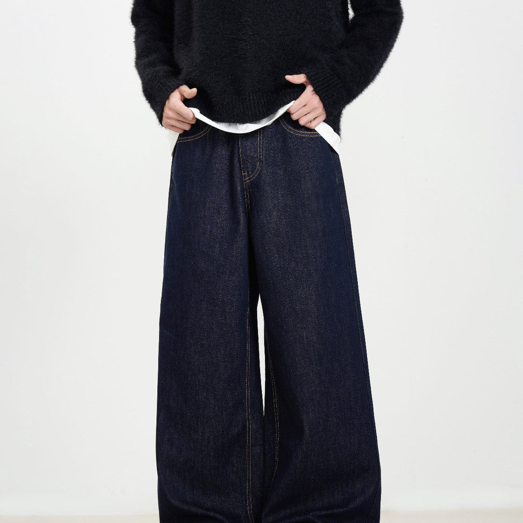 Women Wide Cut Denim Pants Mune Fashion