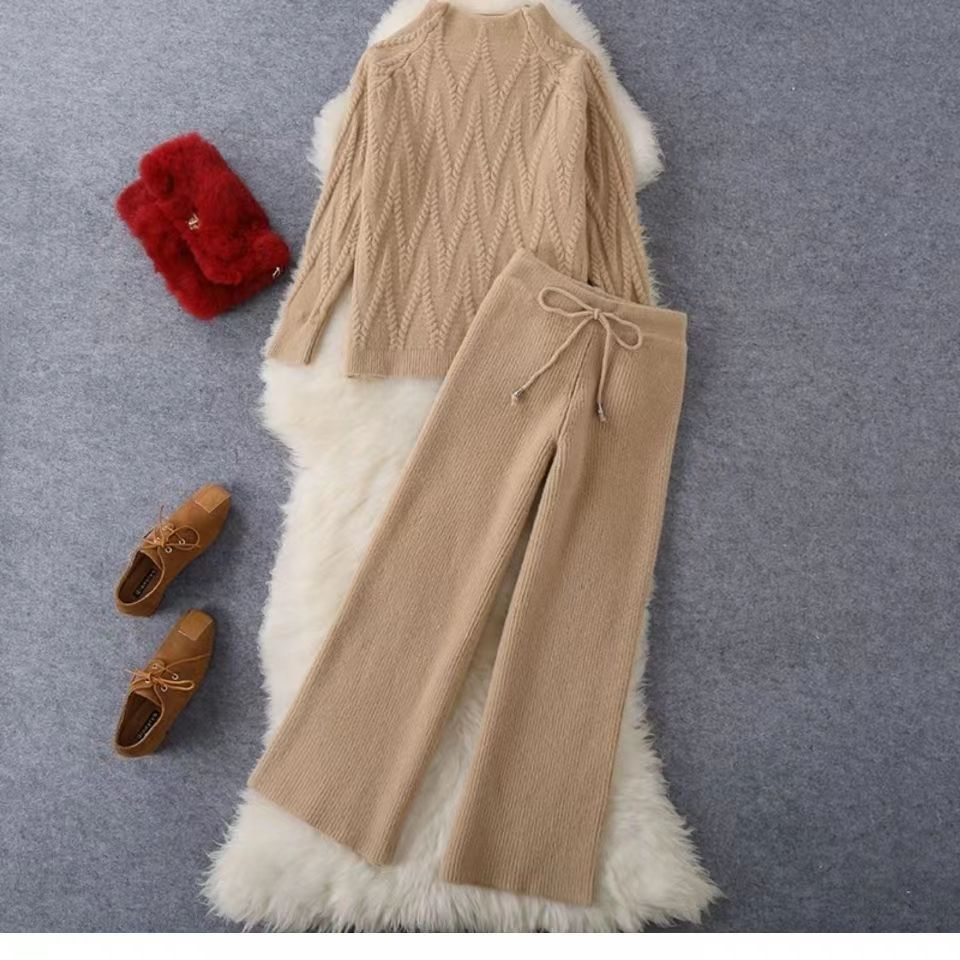 Women's Elegant Knit Top and Pants Set Mune Fashion