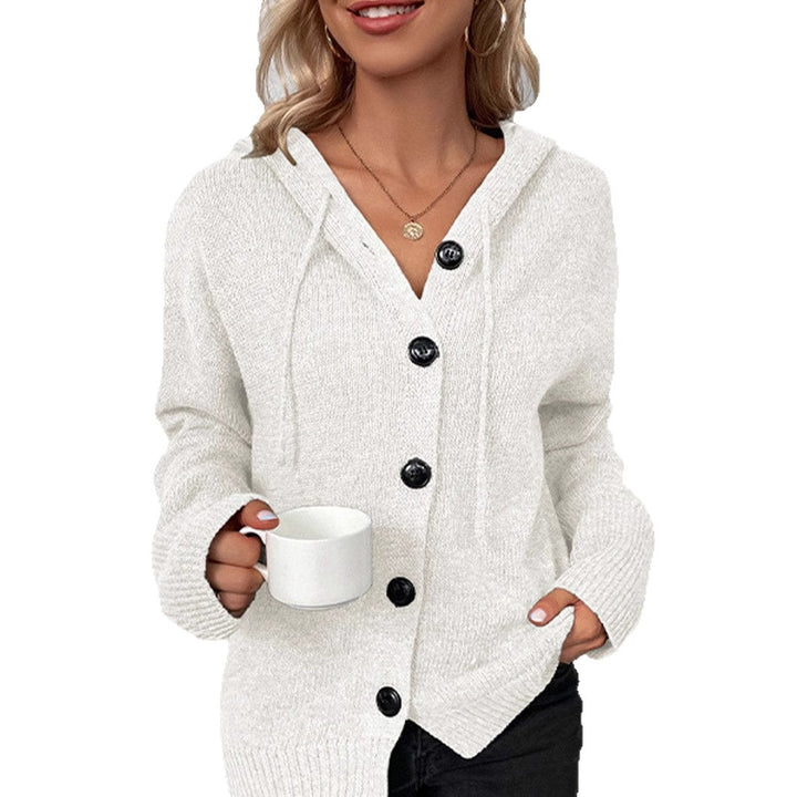 Women's Fashionable Knit Sweater with Hood