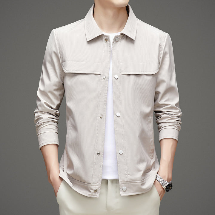 Men's Fashion Transitional Jacket with Textured Design Mune Fashion