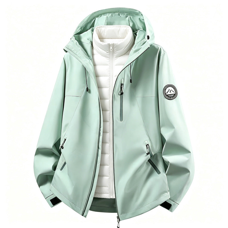 Women's combinable softshell outdoor jacket with removable padded inner jacket Mune Fashion