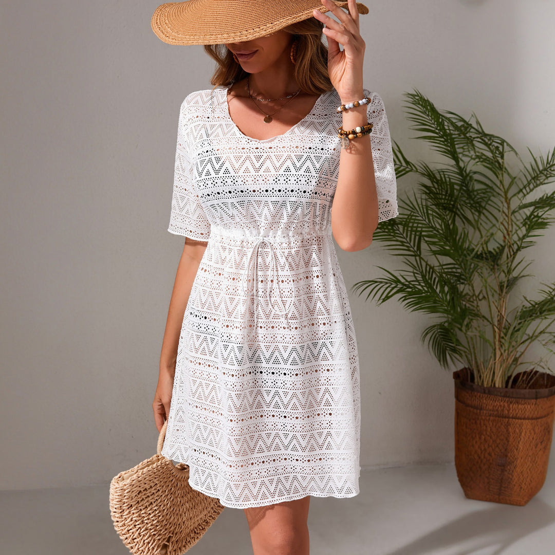 Ladies airy crochet beach dress Mune Fashion
