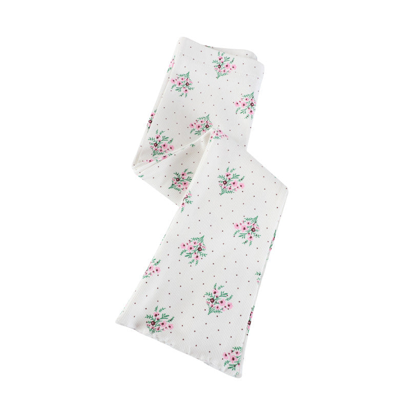 Girl Flared Leggings with Floral Pattern Mune Fashion